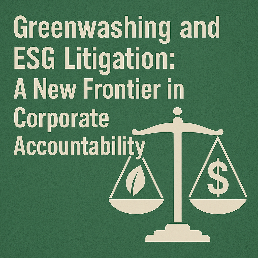 Exposing the Truth: Greenwashing and the Rise of ESG Litigation