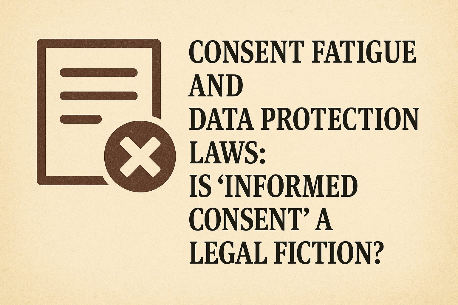 Consent Fatigue in the Digital Age: Rethinking the Illusion of Informed Consent in Data Protection Laws