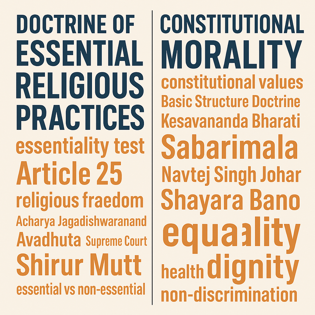 Doctrine of Essential Religious Practices vs. Constitutional Morality