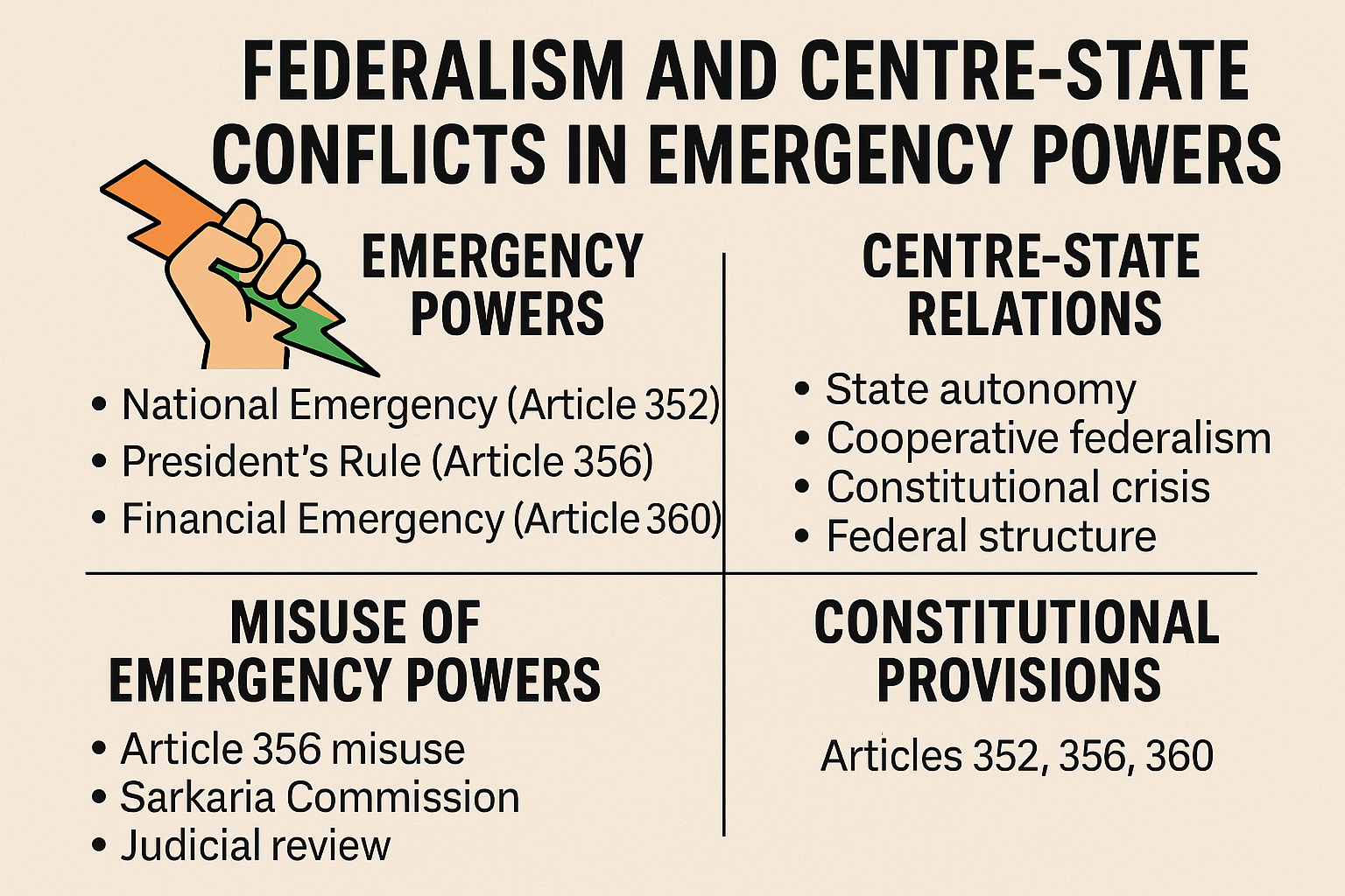 Tug of Power: Federalism and Emergency Provisions in India’s Centre-State Relations