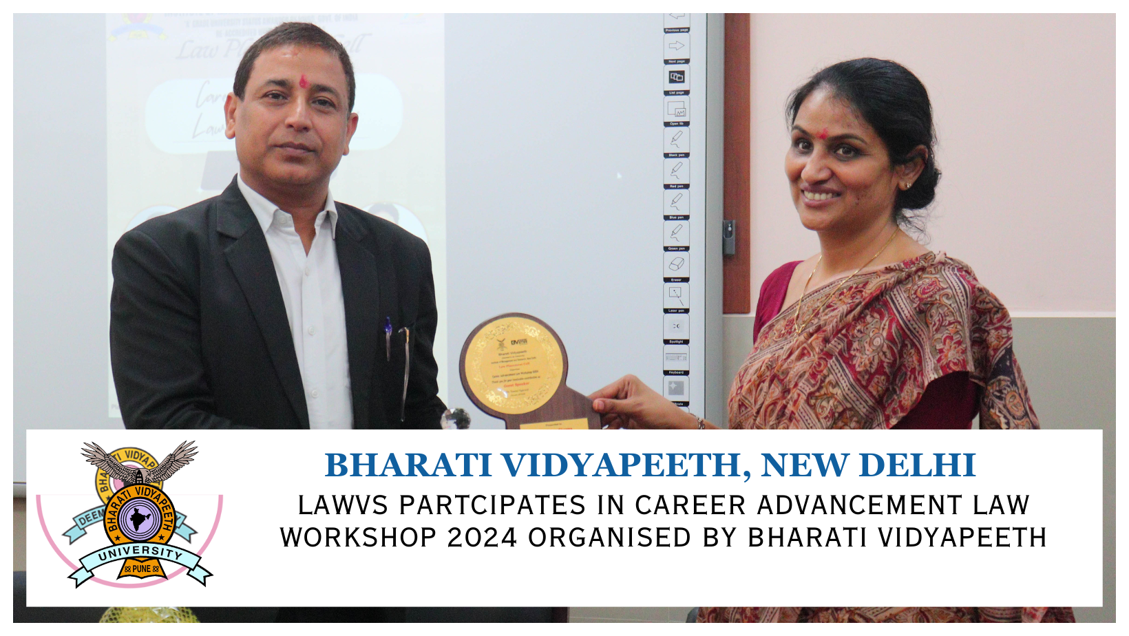 Lawvs Shines at Career Advancement Law Workshop 2024 at Bharati Vidyapeeth