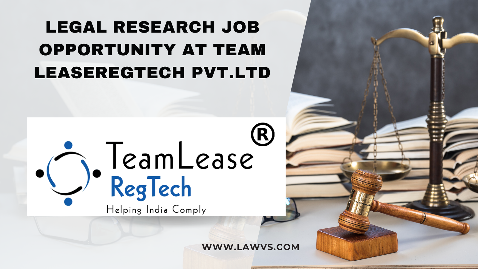 Legal Research Job Opportunity at Team LeaseRegtech Pvt.Ltd