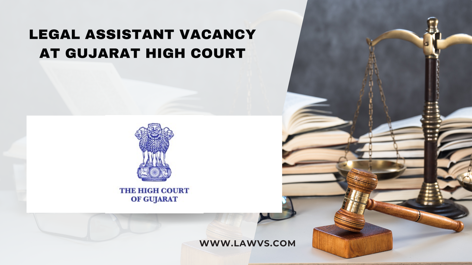 Legal Assistant Vacancy at Gujarat High Court 